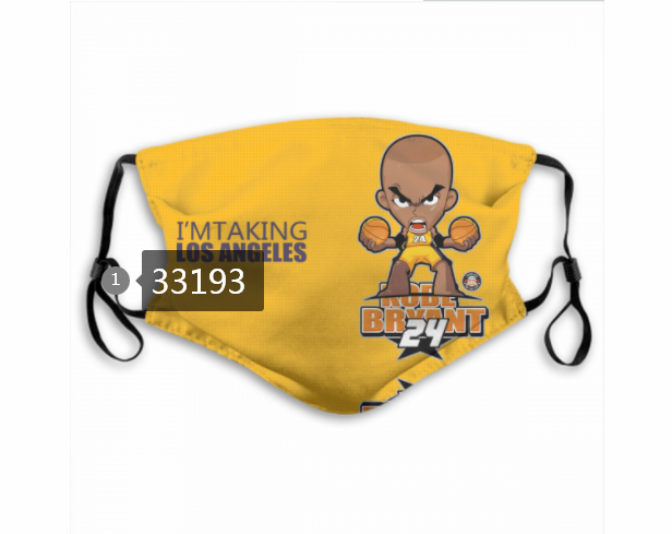2021 NBA Los Angeles Lakers #24 kobe bryant 33193 Dust mask with filter